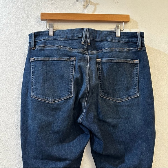 Good American Women's Good Petite Straight Mid Rise Jeans Size 15 / 33 Blue - Picture 8 of 15